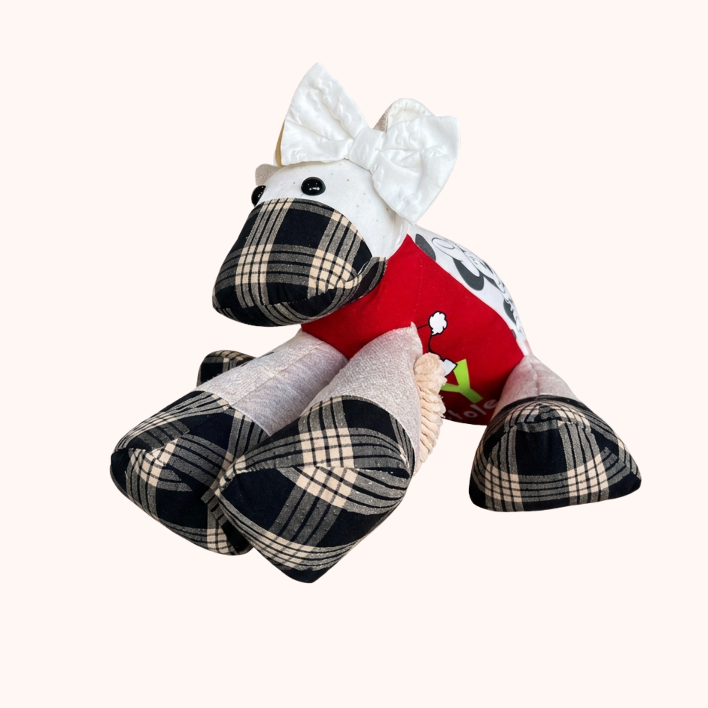 Vache en peluche souvenir