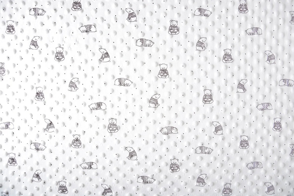 Minky ours Blanc