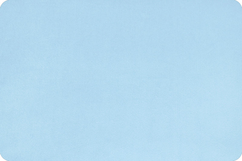 Minky uni Bleu Bébé