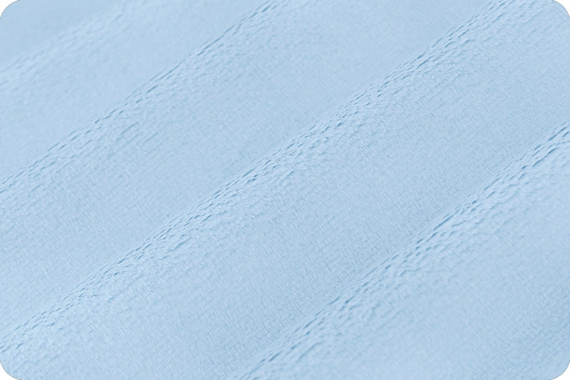 Minky uni Bleu Bébé