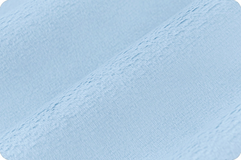 Minky uni Bleu Bébé