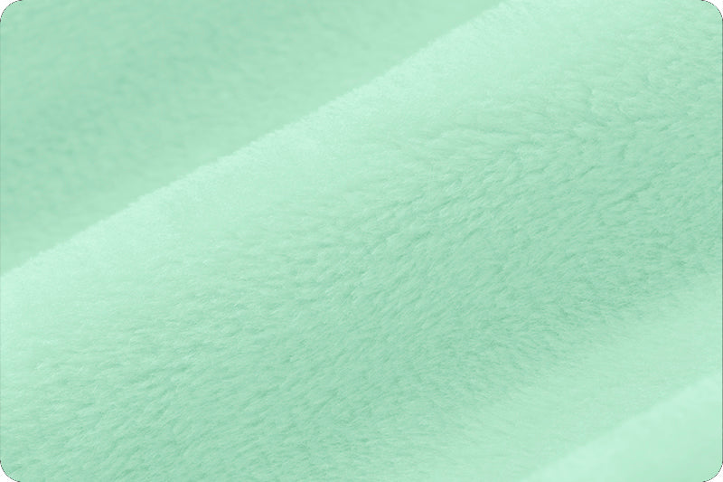 Minky uni Vert Pastel