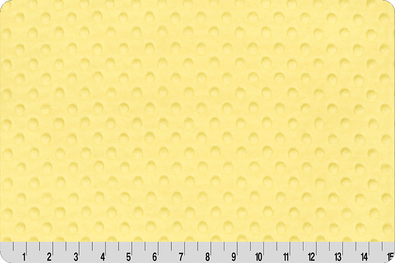 Minky à pois Banane