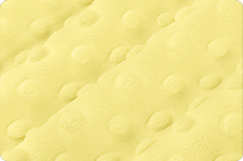 Minky à pois Banane