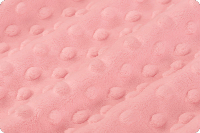 Minky à pois Rose Poudré