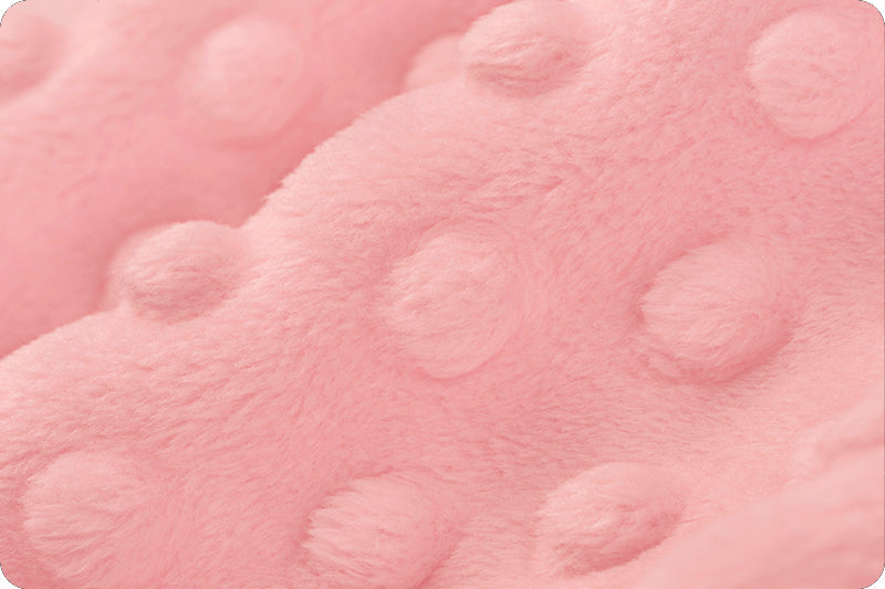 Minky à pois Rose Poudré