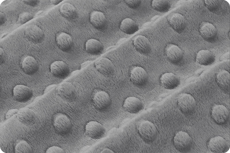 Minky à pois Graphite