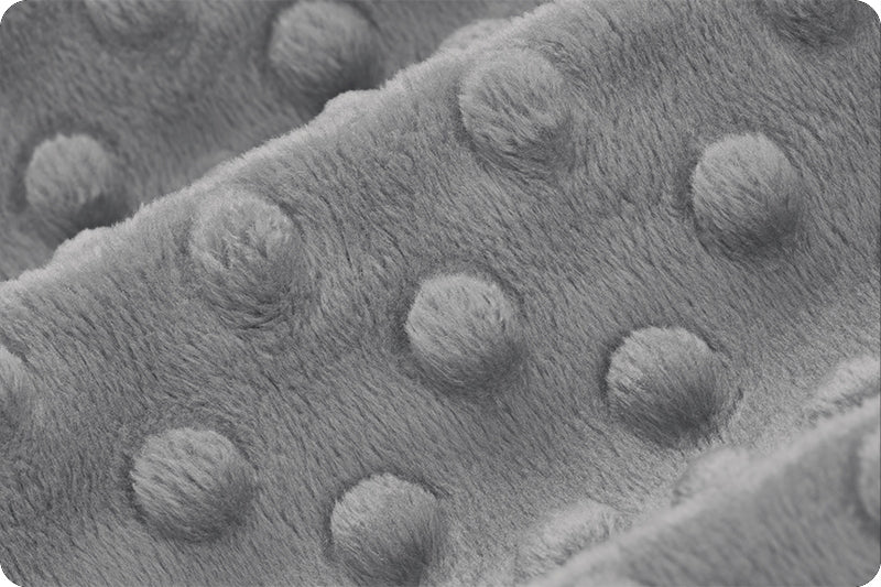 Minky à pois Graphite