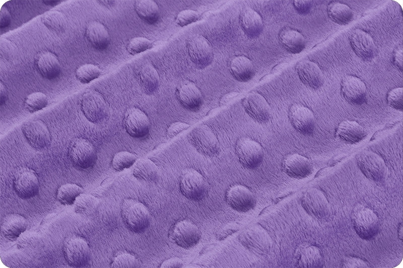 Minky à pois Violette