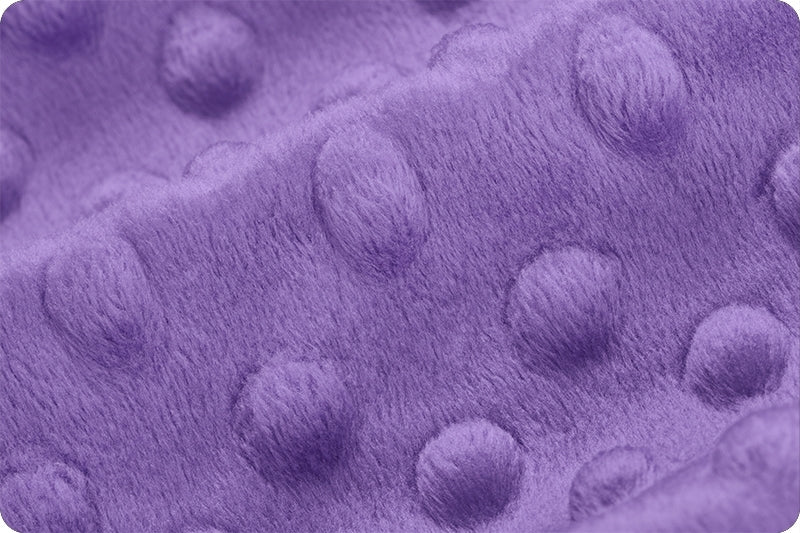 Minky à pois Violette