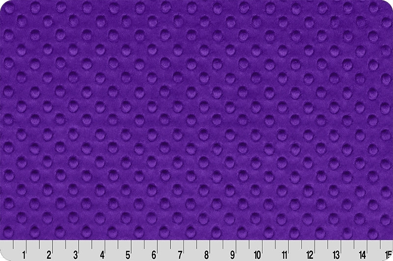 Minky à pois Violet