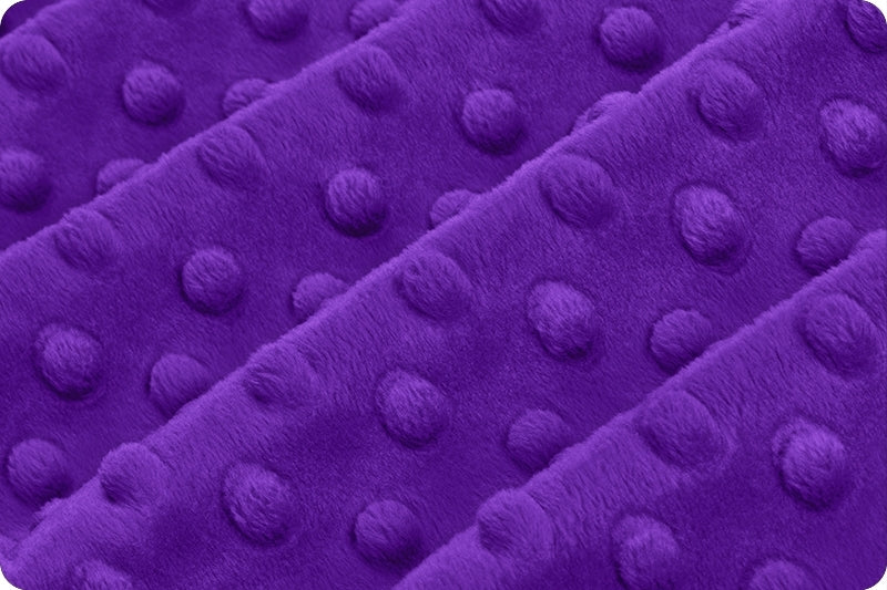 Minky à pois Violet