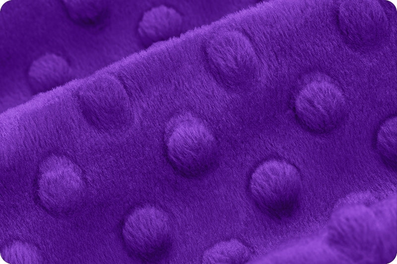 Minky à pois Violet