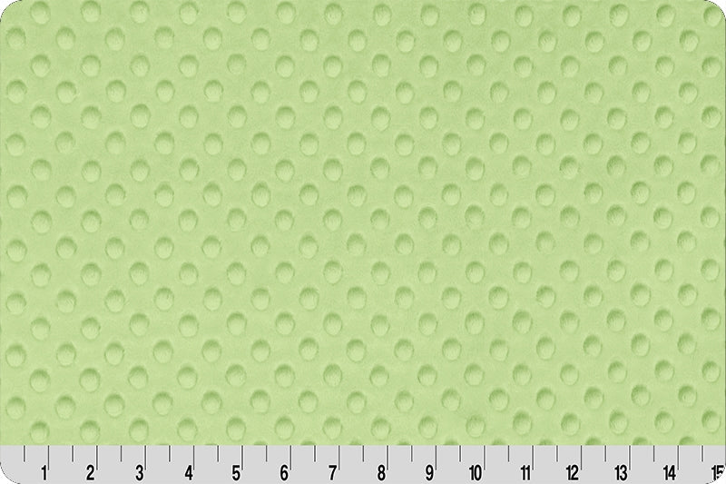 Minky à pois Sauge
