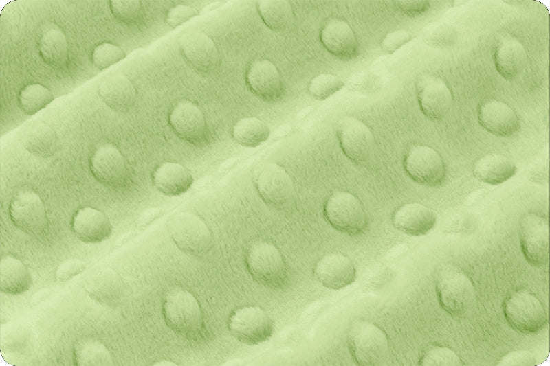 Minky à pois Sauge