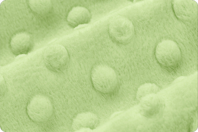 Minky à pois Sauge