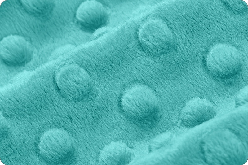 Minky à pois Vert D'eau