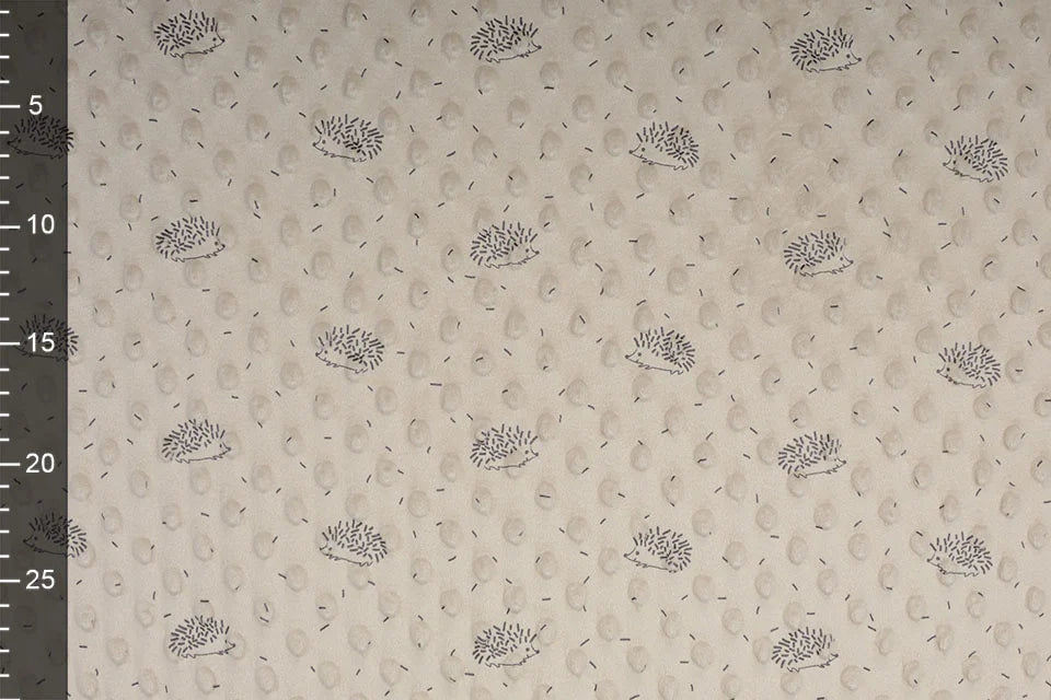 Minky hérisson Beige