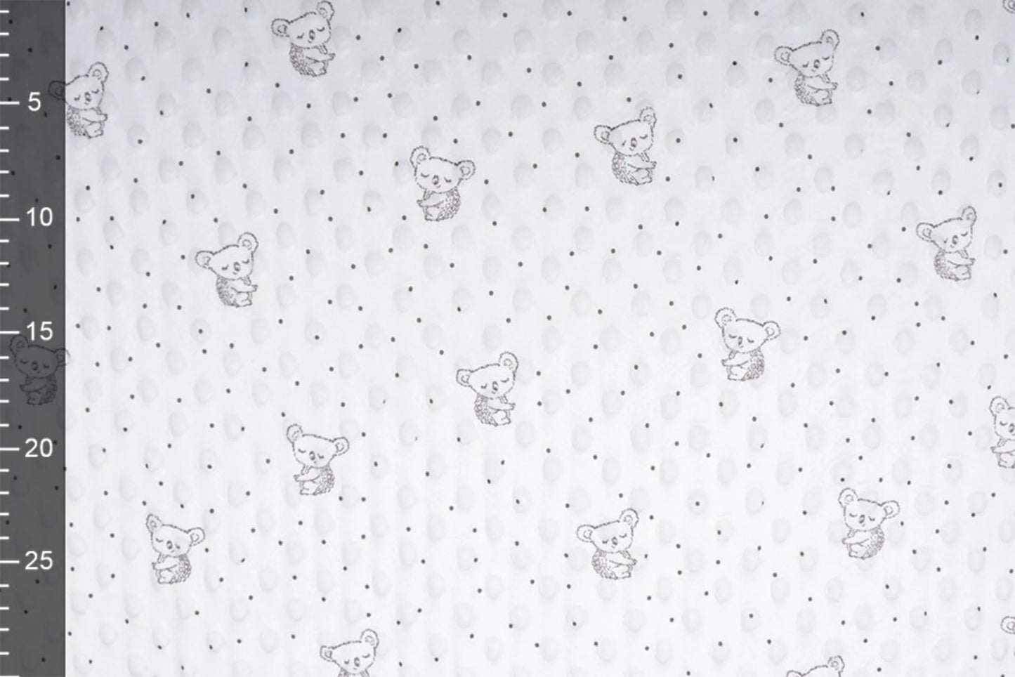 Minky koala Blanc