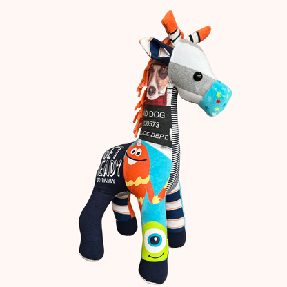 Girafe en peluche souvenir