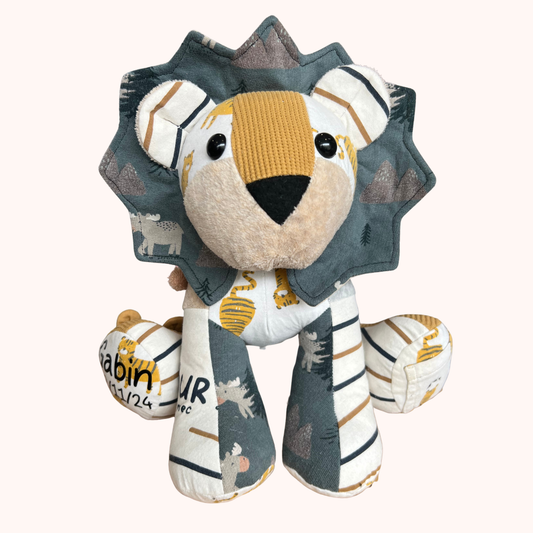 Lion en peluche souvenir