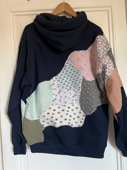 Pull à capuche souvenir Patchwork complet