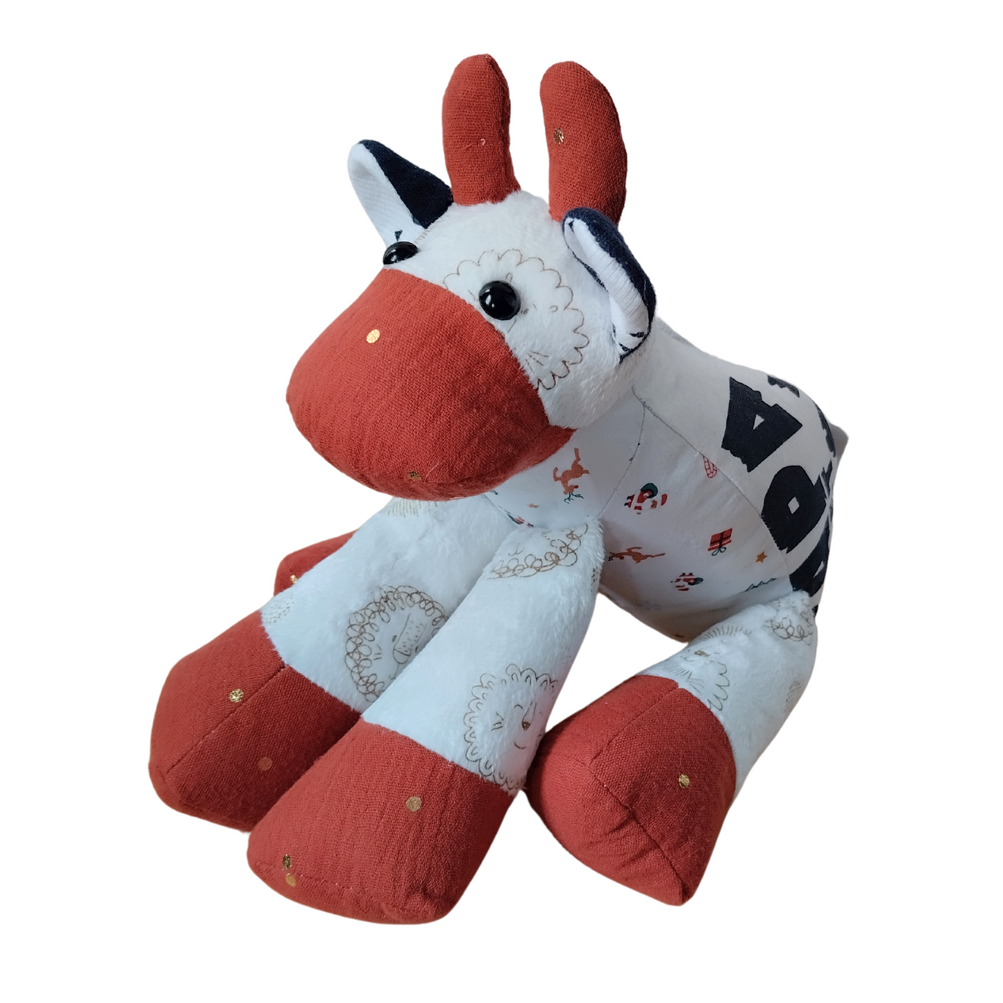 Vache en peluche souvenir