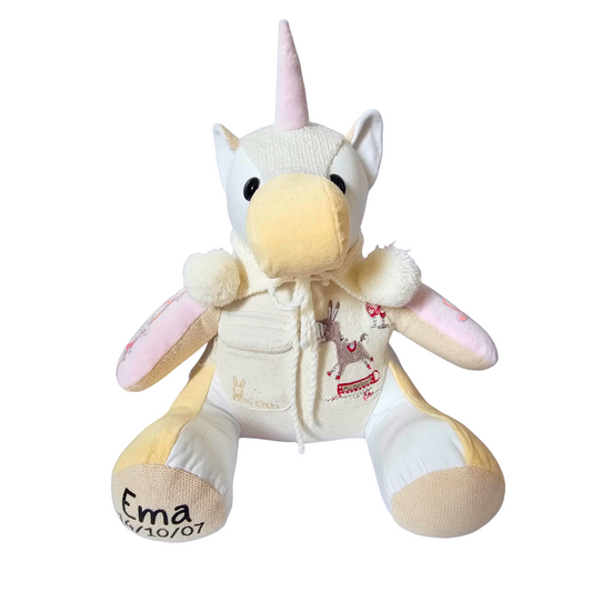 Licorne en peluche souvenir