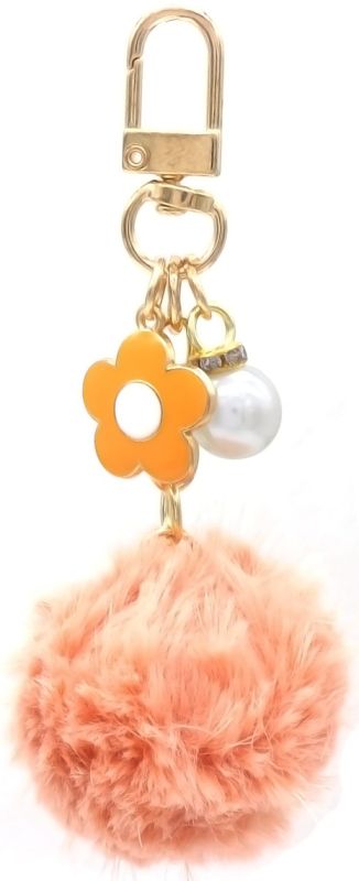 Porte-clef doux rose 4,5cm