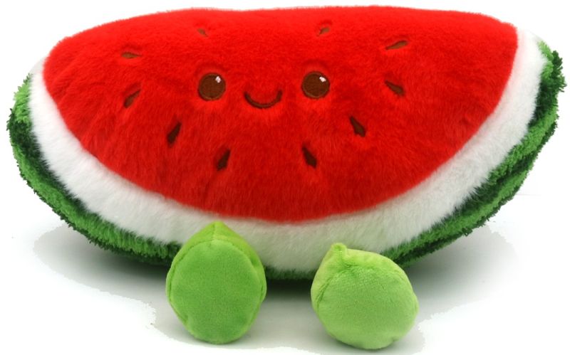 Peluche tranche de pastèque 24cm
