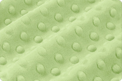 Minky à pois Sauge