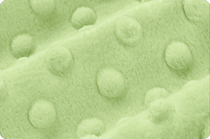 Minky à pois Sauge
