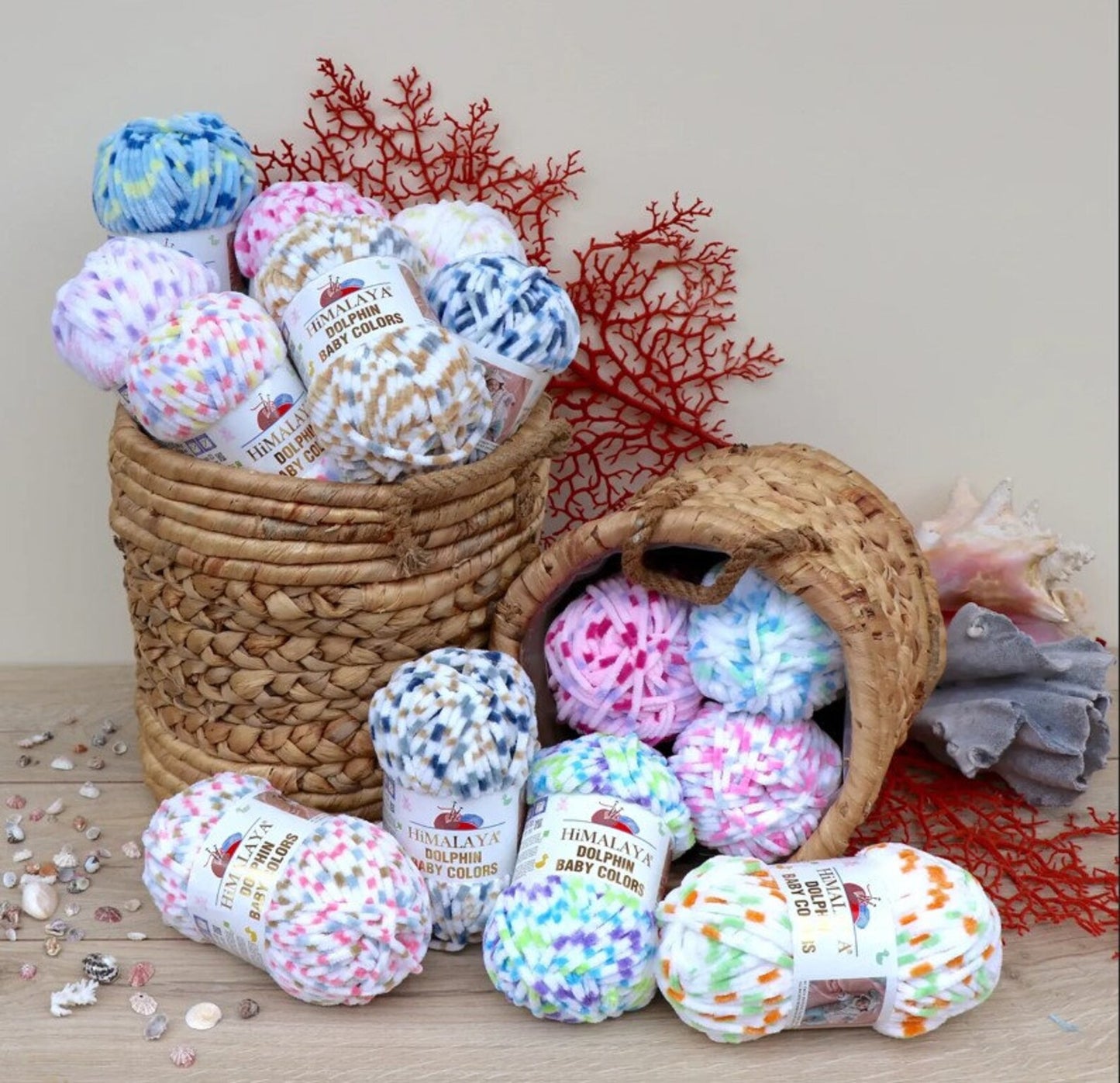 Fil chenille Himalaya Dolphin Baby Colors