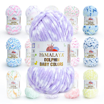 Fil chenille Himalaya Dolphin Baby Colors