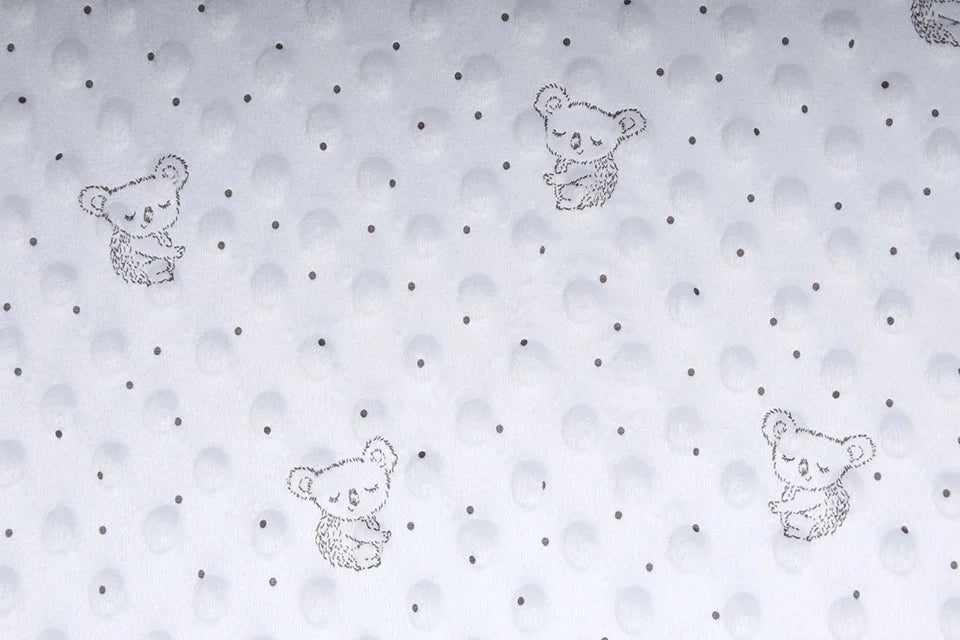 Minky koala Argenté