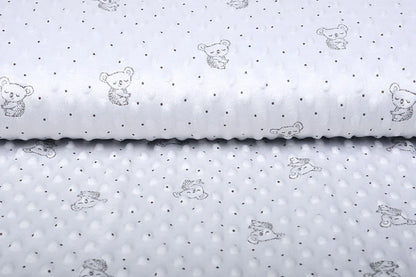 Minky koala Argenté