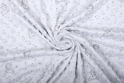 Minky koala Argenté