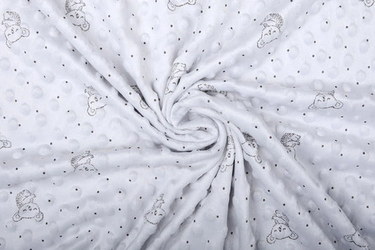 Minky koala Argenté