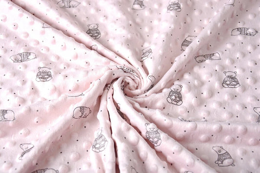 Minky ours Rose